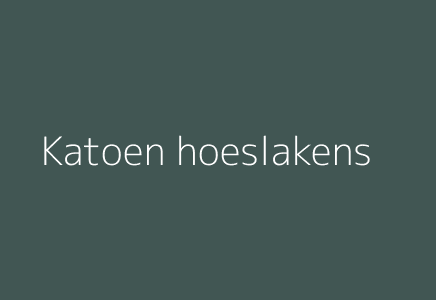 Katoen hoeslakens